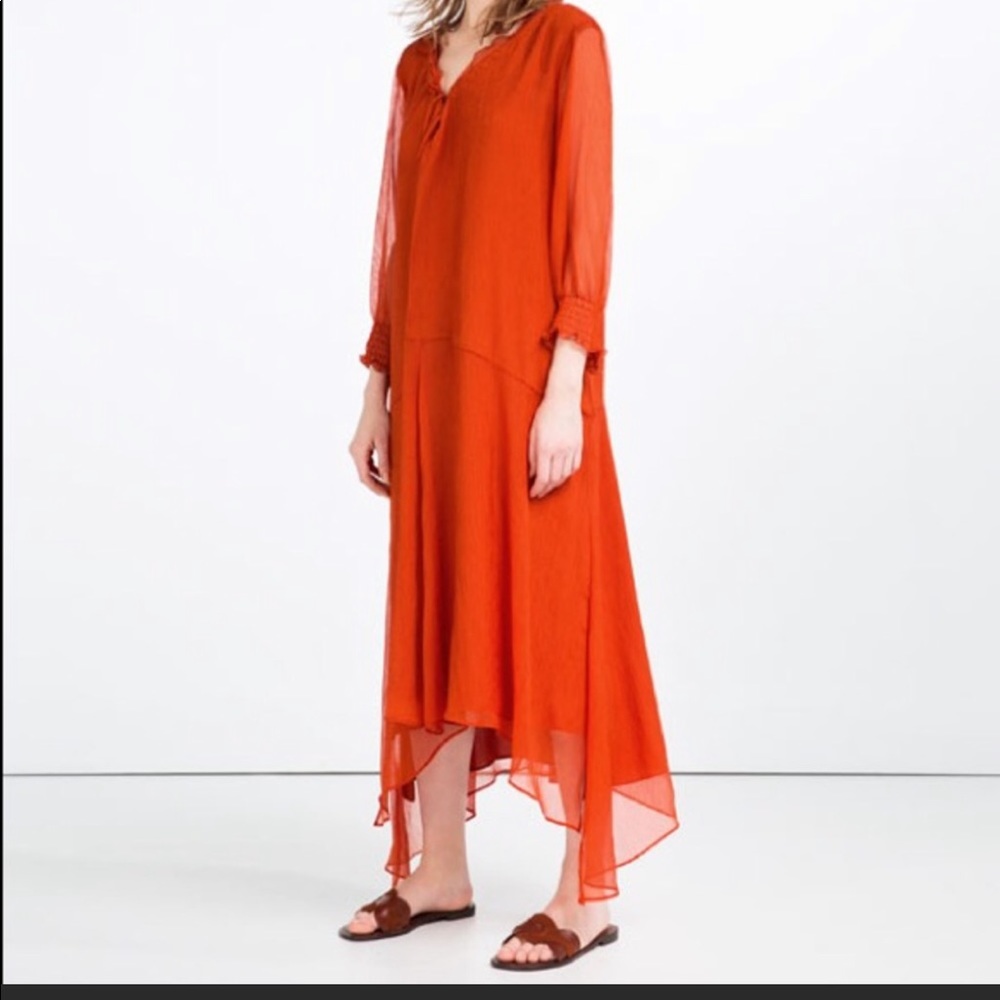 NWT ZARA LONG OVERSIZED DRESS